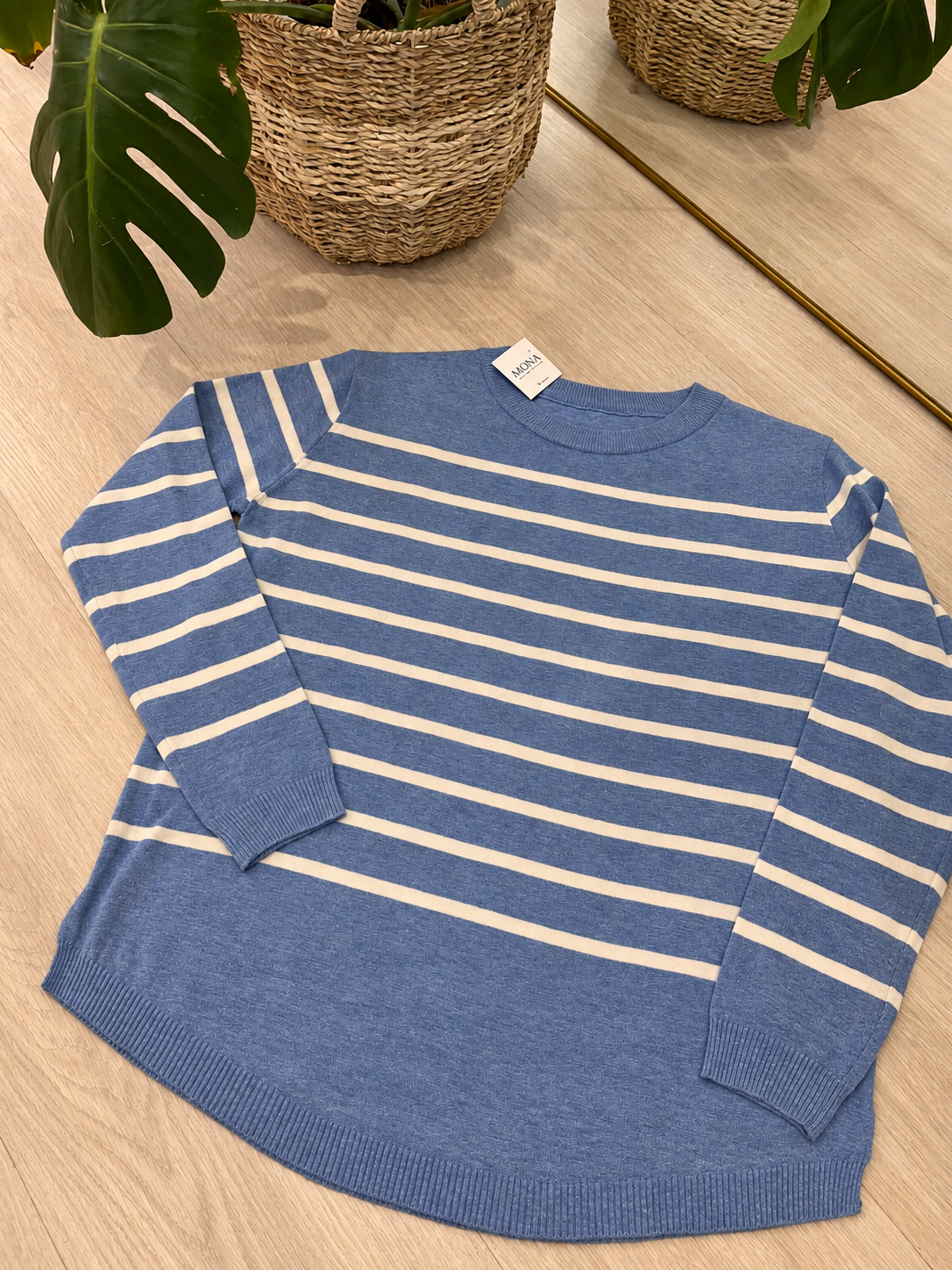 SWEATER MEDIA ESTACION RAYADO