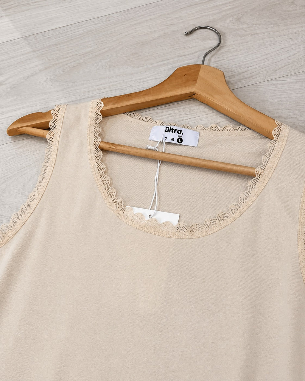 Muscu Puntilla Ursula Beige - detalle